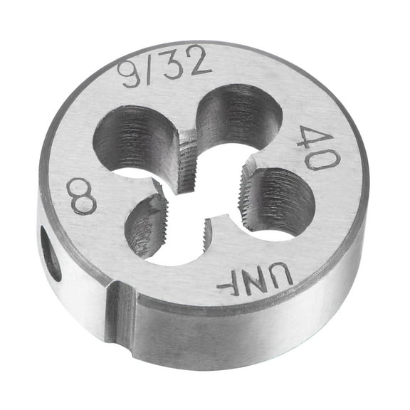 Uxcell 9/32"-40 UNF Alloy Tool Steel Machine Thread Round Threading Die Hand Tool