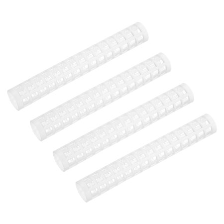 Uxcell 9.4" Plastic Plants Monstera Pole Indoor Climbing Plant Support White 4 Pack