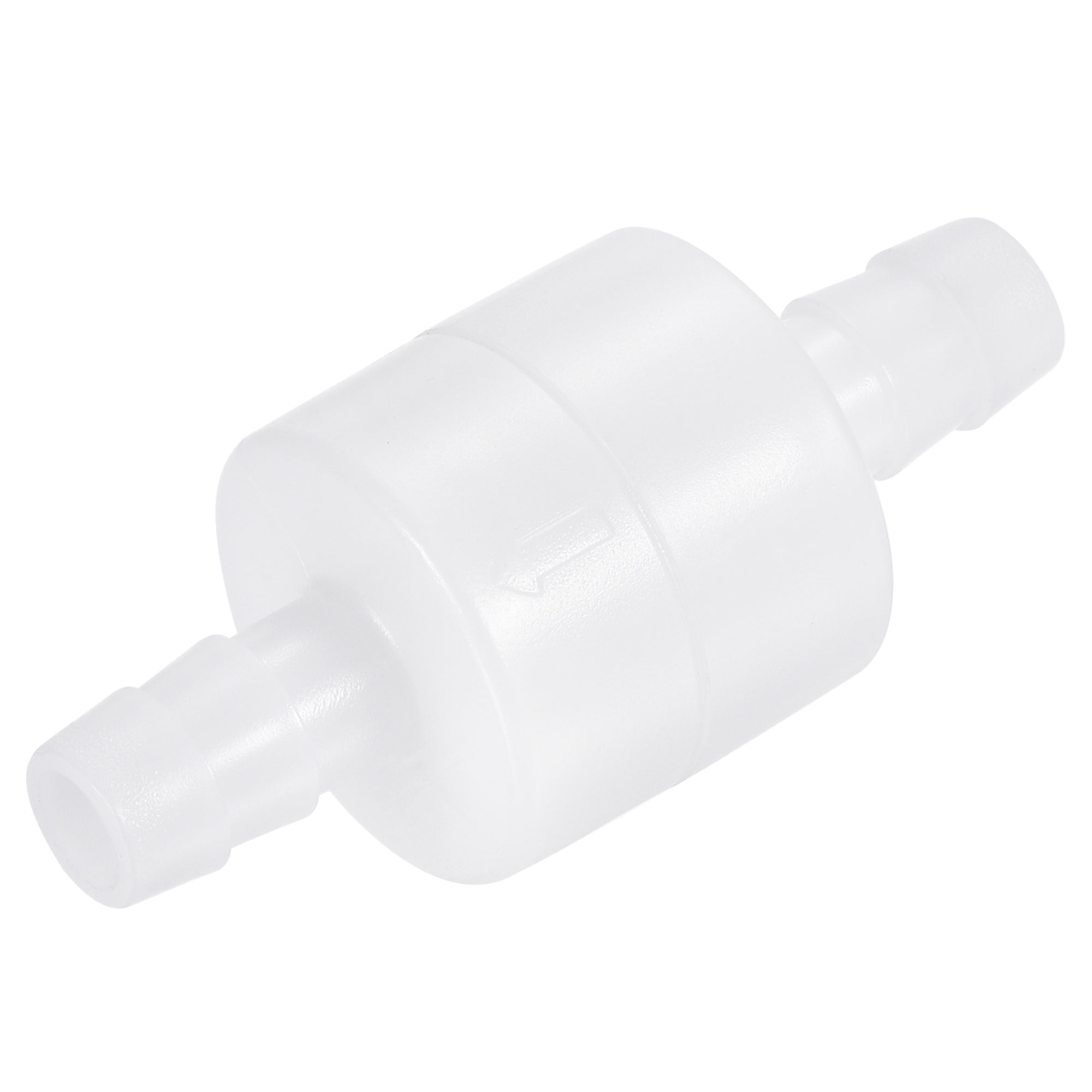 Uxcell 7mm Barb OD One-Way Check Valve With 2 Stainless Steel Hose Clamps - Aluminum Alloy Non-Return Valve For Water, Oil, Fuel Lines