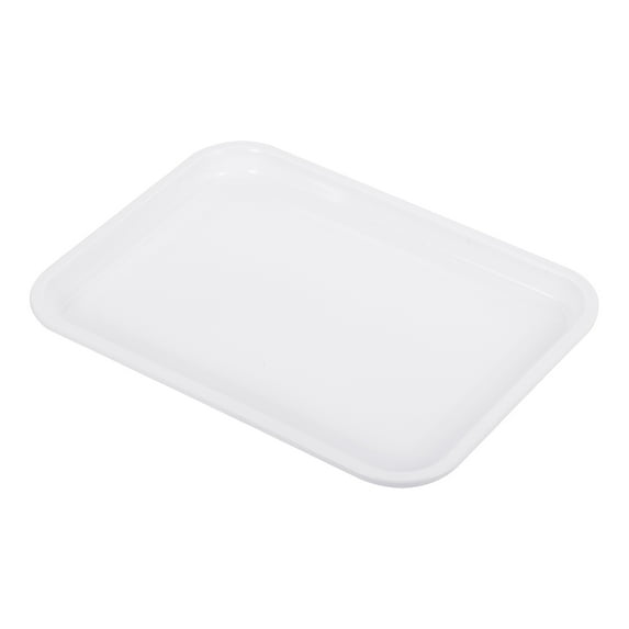 Uxcell 9.4x7" Fast Food Tray, Plastic Serving Tray Reusable Multi-Purpose Rectangle Tray White