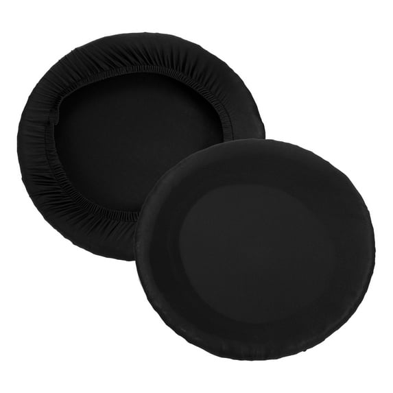 Uxcell 9.5" Bar Stool Cover 2 Pack Stool Cushion Cover 11"-14" Chair Black