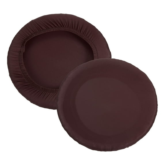 Uxcell 9.5" Bar Stool Cover 2 Pack Stool Cushion Cover 11"-14" Chair Brown