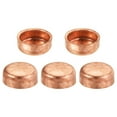 thumbnail image 1 of Uxcell 9.52mm(3/8") ID Copper End Cap Pipe Fitting Sweat Plug Connection for Water Pipe Plumbing, 5 Pack, 1 of 6