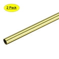 thumbnail image 1 of Uxcell 9.5mm OD 0.25mm Wall Thickness 300mm Length Brass Tube 2 Pack, 1 of 6