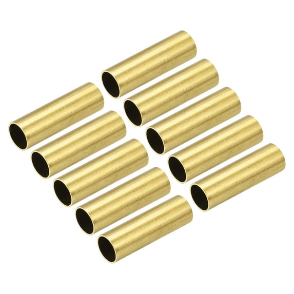 Uxcell 9.5mm OD 0.5mm Wall Thickness 30mm Length Brass Tube for DIY 20 Pack