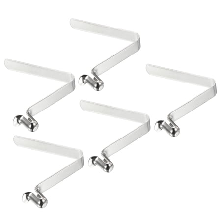 Uxcell 9.5x6mm Kayak Paddle Snaps, Hollow Button Single Pin Lock Tube Spring Clips for Tent Pole, 5 Pack