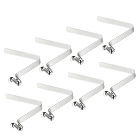 Uxcell 9.5x6mm Kayak Paddle Snaps, Hollow Button Single Pin Lock Tube Spring Clips for Tent Pole, 8 Pack