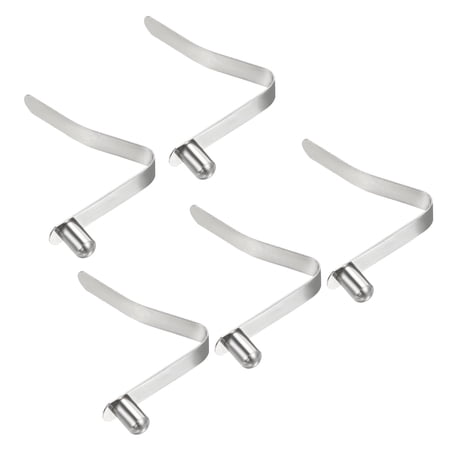 Uxcell 9.5x6mm Kayak Paddle Snaps, Solid Button Single Pin Lock Tube Spring Clips for Tent Pole, 5 Pack