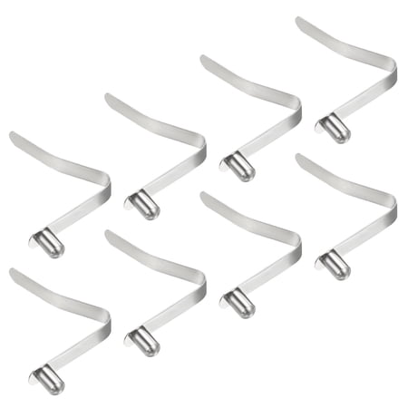 Uxcell 9.5x6mm Kayak Paddle Snaps, Solid Button Single Pin Lock Tube Spring Clips for Tent Pole, 8 Pack