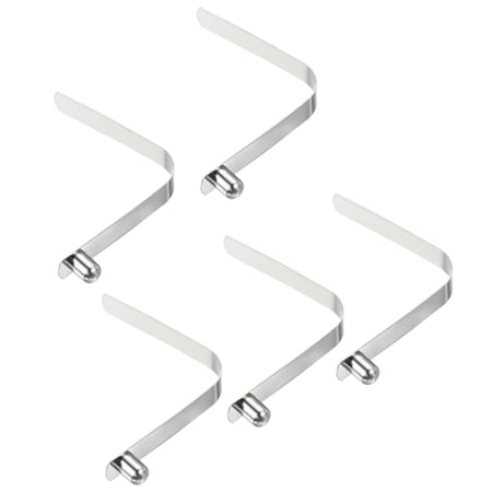 Uxcell 9.5x7.5mm Kayak Paddle Snaps, Solid Button Single Pin Lock Tube Spring Clips for Tent Pole, 5 Pack