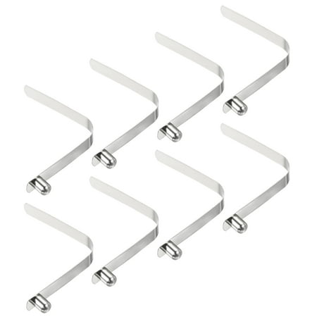 Uxcell 9.5x7.5mm Kayak Paddle Snaps, Solid Button Single Pin Lock Tube Spring Clips for Tent Pole, 8 Pack