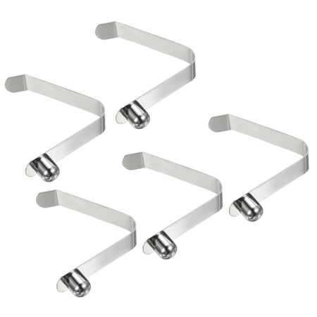 Uxcell 9.5x9mm Kayak Paddle Snaps, Solid Button Single Pin Lock Tube Spring Clips for Tent Pole, 5 Pack