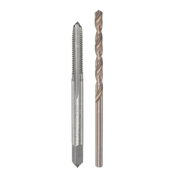 Uxcell 9/64-40 UN 2B Straight Flute Thread Tap 2.9mm Drill Bit Set High Speed Steel