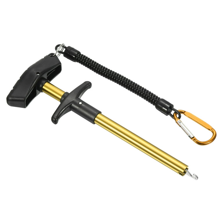 Uxcell 9.6x3 Fishing Hook Remover, ABS Plastic Aluminum Alloy Squeeze Out  Removal Device, Gold