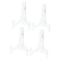 thumbnail image 1 of Uxcell 9.8" Acrylic Easel Stand, Folding Display Plate Holder Clear for Picture Frame 4 Pack, 1 of 5