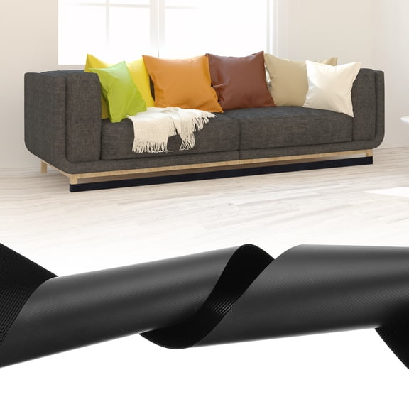 Uxcell 9.8 Feet x 4 Inch Under Couch Blocker, Nylon Under Furniture Blocker, Adjustable Gap Strap Barrier Prevent Things from Going Under Sofa Bed