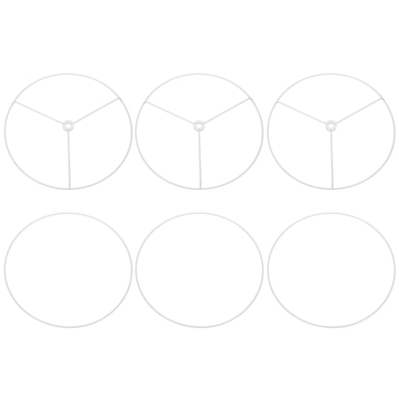 Uxcell 9.8 Inch Lamp Shade Ring, 3 Set Metal Lamp Shade Frame Wire Lampshade Frame DIY Drum Strong Ring Lampshade Holder