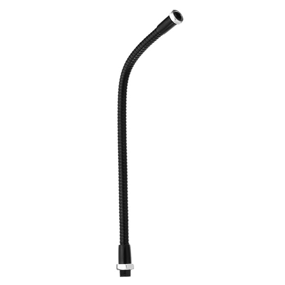 Uxcell 9.8" Universal Gooseneck Hose, 1Pcs M10 to M8 Fine Thread Bendable Metal Hose Flexible Arm Tube Extension, Black