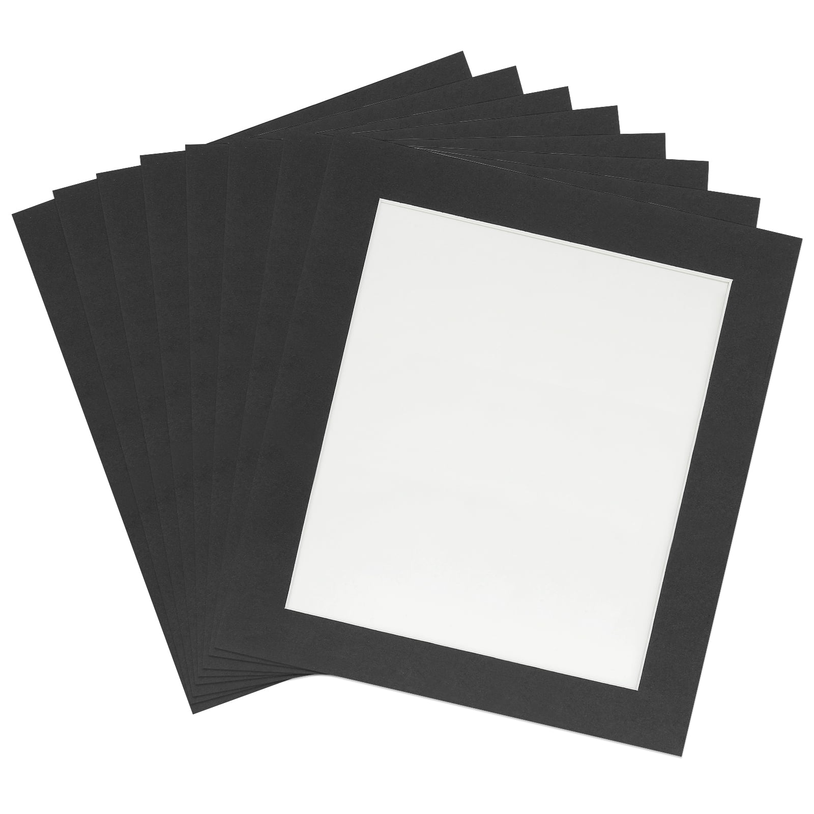 Uxcell 9.8 x 11.8 Picture Mat Photo Backing Board for 7.8 x 9.8, Black  3Pack 