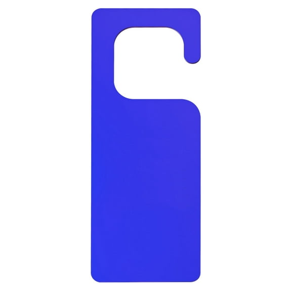 Uxcell 9.84" Door Hanger Sign Acrylic Sign DIY Blank Door Tag for Home Office Dark Blue