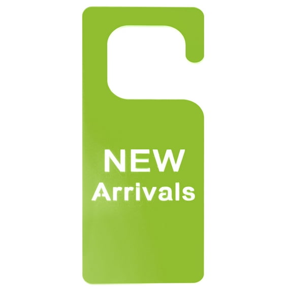 Uxcell 9.84" Door Hanger Sign Engraved Acrylic Sign Door Tag for Store Shop Green