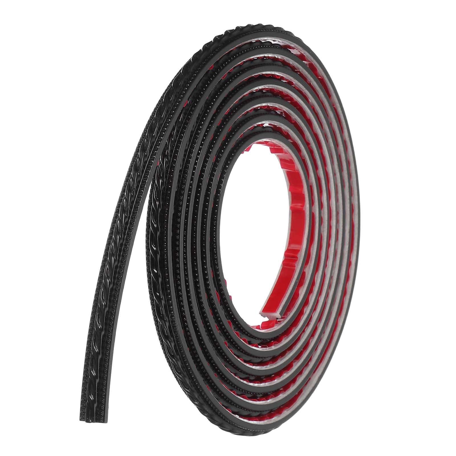 Uxcell 9.8Ft x 0.47" Peel and Stick Molding Trim for Walls, Flexible ...
