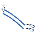 thumbnail image 1 of Uxcell 9.8ft Fishing Lanyard Coiled Ropes Retractable with Metal Clip Keychain Blue 2 Pack, 1 of 6