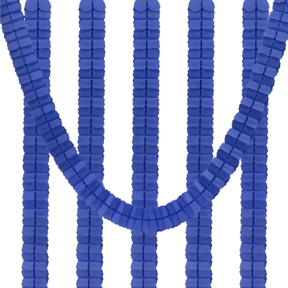 Uxcell 9.8ft Four Leaf Paper Flower Garland Hanging Streamers for Party Wedding Decor, Navy Blue 6 Pack