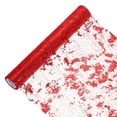 thumbnail image 1 of Uxcell Table Runner Sequin Foil Thin Mesh Metallic Table Runner Red 9 Feet, 1 of 5