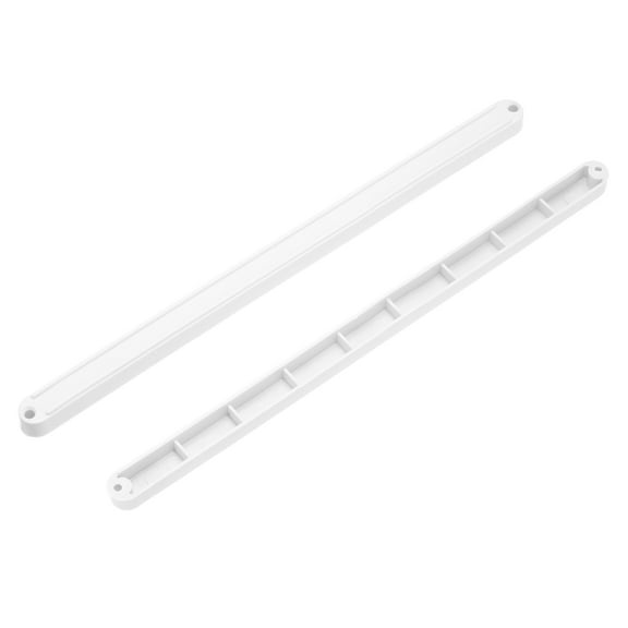 Uxcell 9 Inch Drawer Slides Plastic Guide Rails Side Mounted Rails with 19/32" (15mm) Width, White 4 Pcs