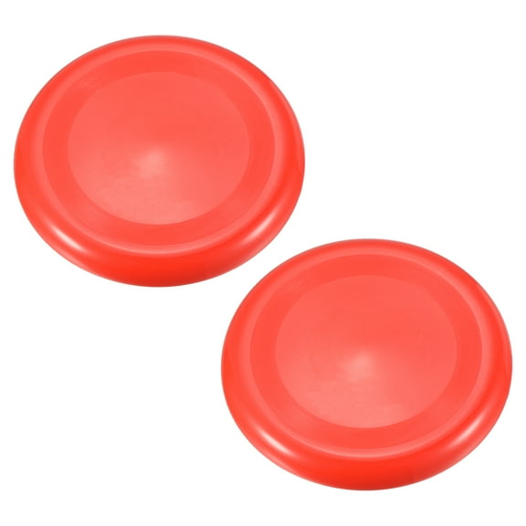 Uxcell 9 Inch Flying Disc Outdoor Playing Training Soft Flying Disk, Red 2 Pack