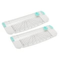 thumbnail image 1 of Uxcell 9 Inch Paper Cutter, 2 Pcs Portable Paper Trimmer Slicers Scrapbooking Tool for A5 Size Paper, White Green, 1 of 6