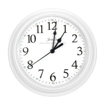 Uxcell 9 Inch Wall Clock Quartz Battery Operated Silent Round Wall Clocks White