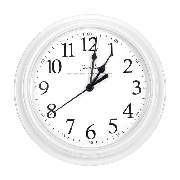 Uxcell 9 Inch Wall Clock Quartz Battery Operated Silent Round Wall Clocks White