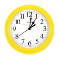 thumbnail image 1 of Uxcell 9 Inch Wall Clock Quartz Battery Operated Silent Round Wall Clocks Yellow, 1 of 6