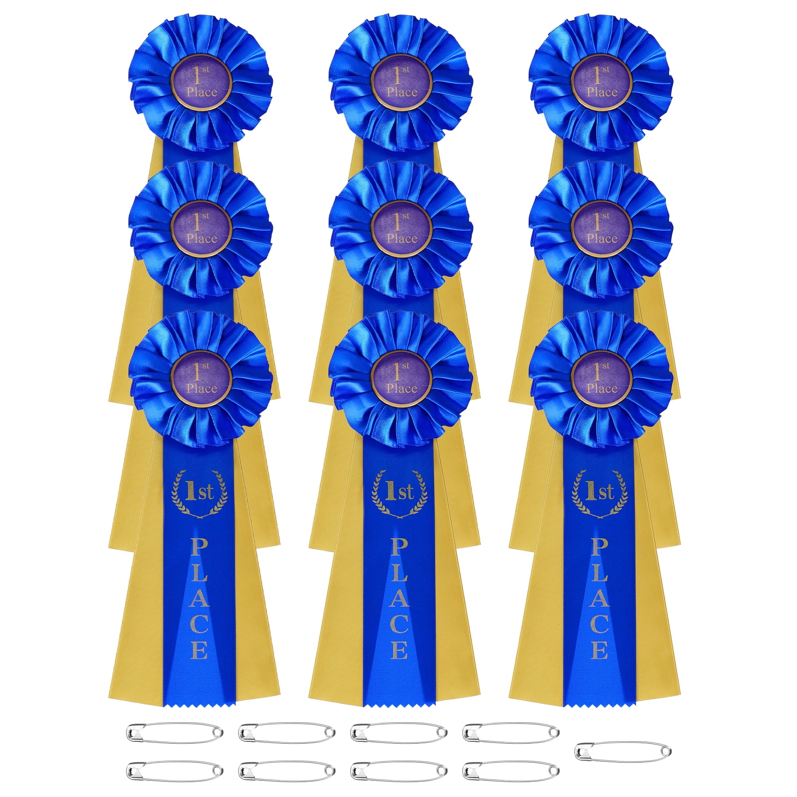 Uxcell 9 Pcs Award Ribbons, 1st Place Winner Prize Ribbon for ...
