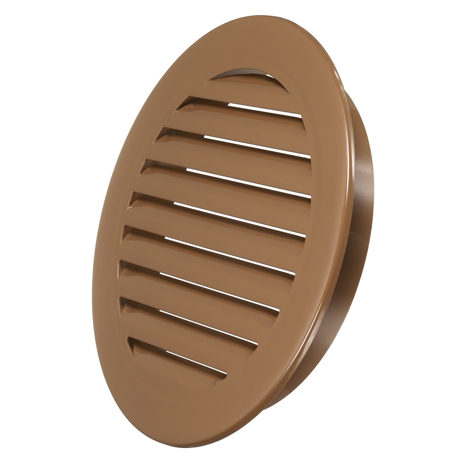 Uxcell 9" Round Air Vent, Louver Grille Cover Aluminum Alloy Soffit Vent HVAC Ventilation for Ceiling Wall Roofing Bathroom Kitchen Garage Duct Shed Garage, Coffee