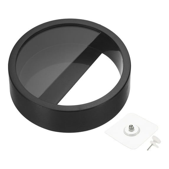 Uxcell 9" Round Wall Hanging Planter Flowerpot Vase Decor Container Holder, Black