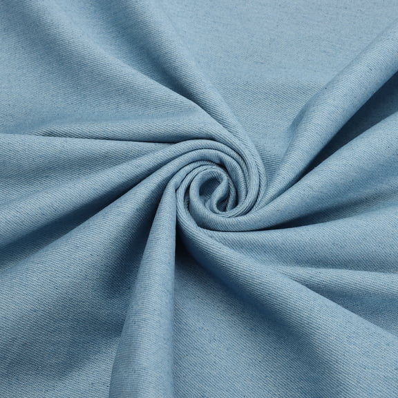 Uxcell 9 oz Denim Fabric, 1 Yard 71 Inch Width Cotton Denim Upholstery Fabric by the Yard for DIY Craft Sewing Quilting Clothes Jean Material, Medium Blue