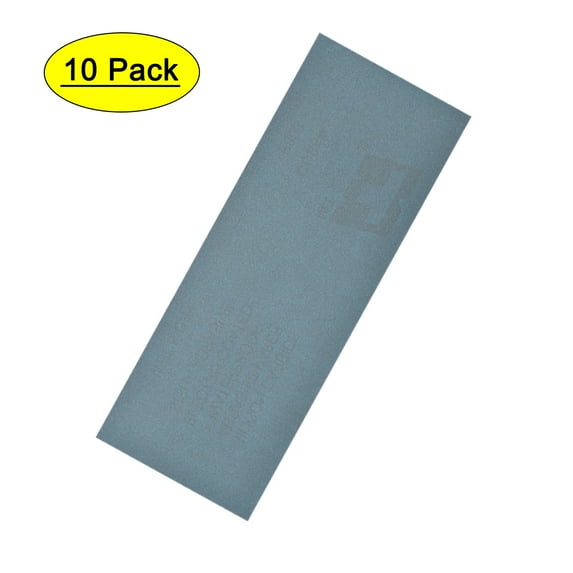Uxcell 9" x 3.6" (230mm x 90mm) 800 Grits Wet Dry Waterproof Sandpapers 10 Pack