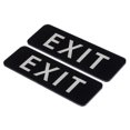 thumbnail image 1 of Uxcell 9"x3" EXIT Sign Acrylic Self Adhesive Door Sticker Wall Mounting Sign Black 2 Pack, 1 of 5