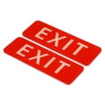 thumbnail image 1 of Uxcell 9"x3" EXIT Sign Acrylic Self Adhesive Door Sticker Wall Mounting Sign Red 2 Pack, 1 of 5
