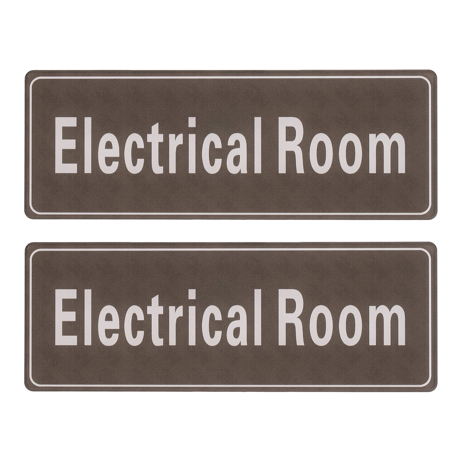Uxcell 9"x3" Electrical Room Sign, 2Pcs Room Door Sign Self-Adhesive ...