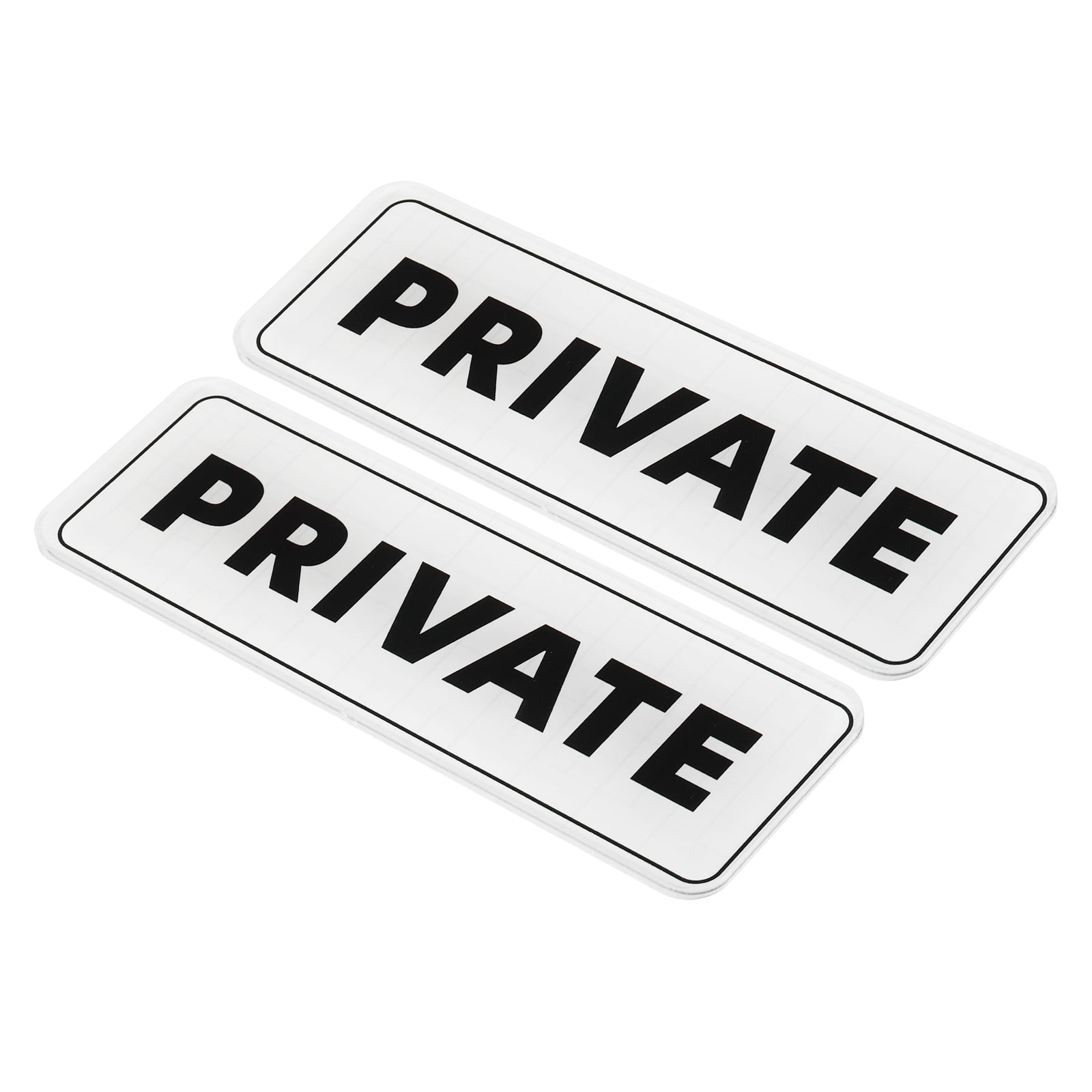 Uxcell 9"x3" Private Sign Acrylic Self Adhesive Door Sticker Wall ...
