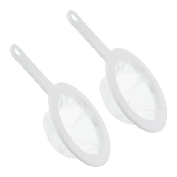 Uxcell 9"x6" 80 Mesh Food Filter Strainer Kitchen Fine Mesh Sieve Strainers with Handle White 2 Pack