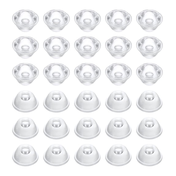 Uxcell 90 Degree 20mm High Power LED Lens, 30 Pcs LED Reflector Collimator Acrylic Optical PMMA Smooth Surface Lenses Focusing LED Lens for 1W LED Light Lamp Bulb Spotlight Panel, Clear