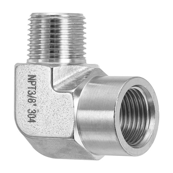 Uxcell 90 Degree Barstock Street Elbow Forged Pipe Fitting for Air Fuel Oil Water Pipe Hose 1 3/8" NPT