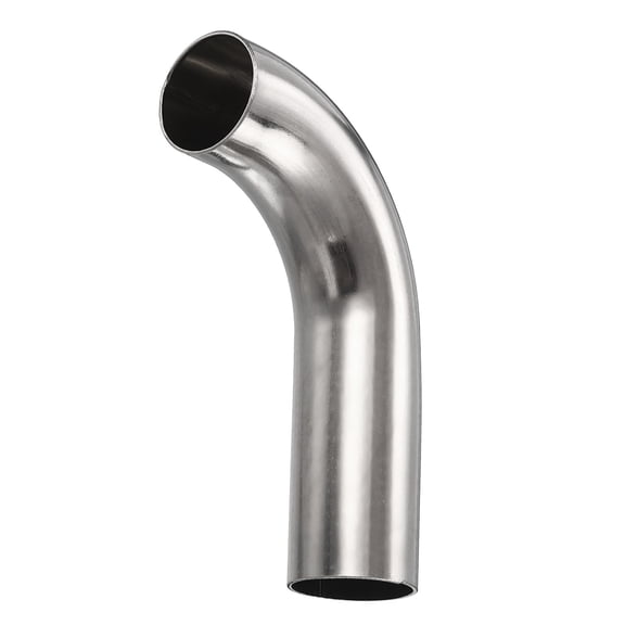 Uxcell 90 Degree Mandrel Bend Elbow, Exhaust Elbow Pipe 1" OD 2.36"x3.94" 304 Stainless Steel One-sided Extended Exhaust Pipe for Stair Handrail Car Modified Exhaust HVAC Welding