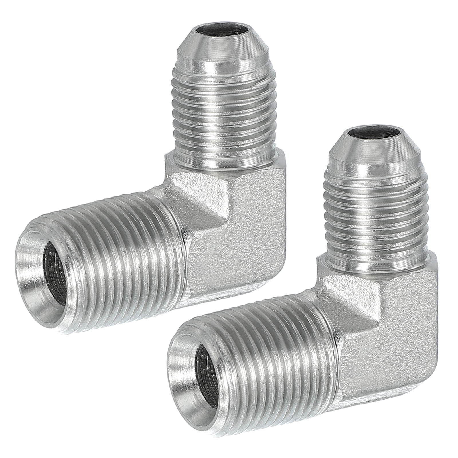 Stainless Steel Pipe Adapter - 3/8" Male 37° Flare JIC X 3/8" Male NPT - 2404-06-06-SS