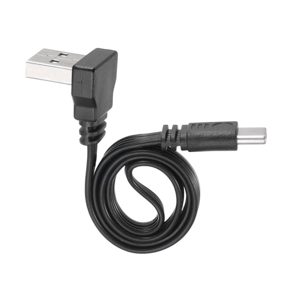 Uxcell 90 Degree USB A to USB C Cable 11.8 Inch USB A UP Angle to Type C Cable Silicone 480Mbps Speed Type-C Flat Cables for Phone Tablet Laptop Car Chargers